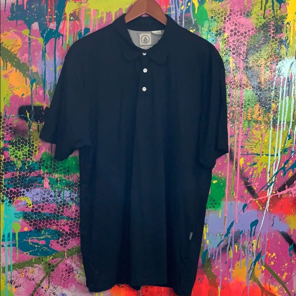 Volcom wowzer polo black men’s extra large